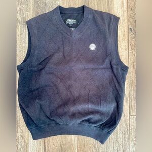 Mizuno Performance Wear Sweater Vest Men's SZ S Blue Windlite Golf Stretch Shell